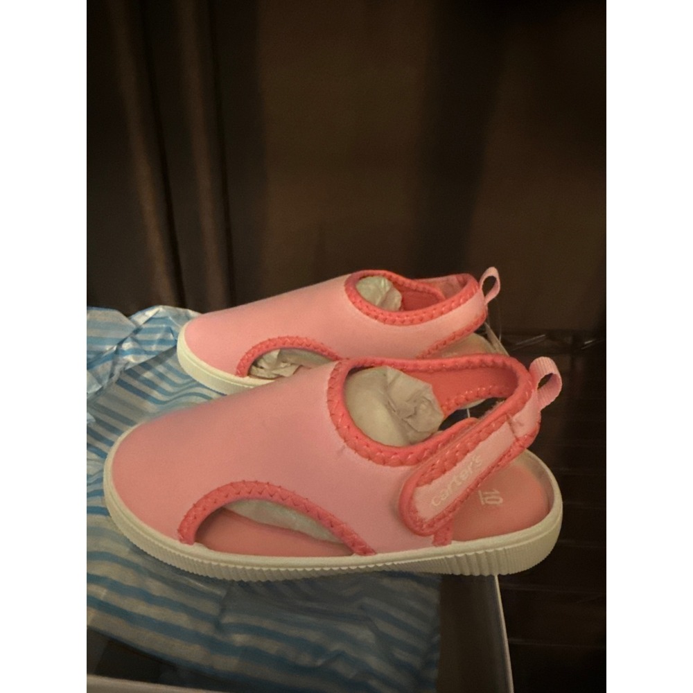 Carters Salinas Pink Aqua Sock Water Shoes Toddler Girls 10 Machine Wash
